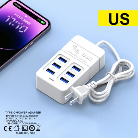 6Usb Socket 10W Fast Charging