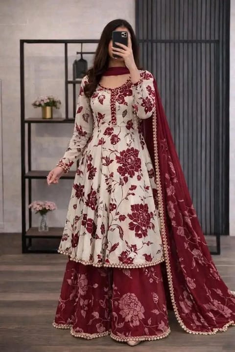 Golap Gown Three Piece – Elegant Cotton Collection