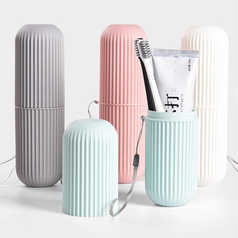 Portable Toothbrush Storage Case & Toothpaste Holder