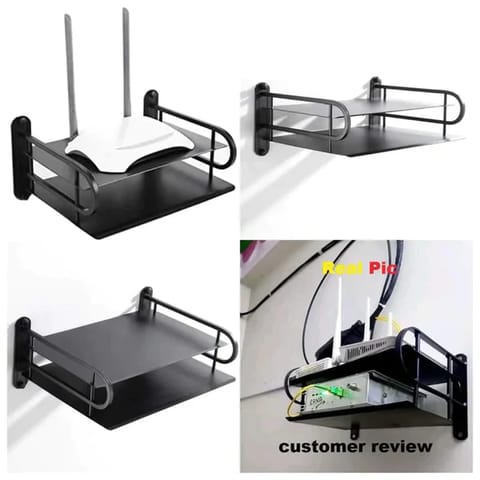 Wall Mounted WiFi Router & ONU Stand (Metal)