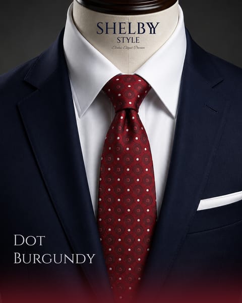 Dot Burgundy