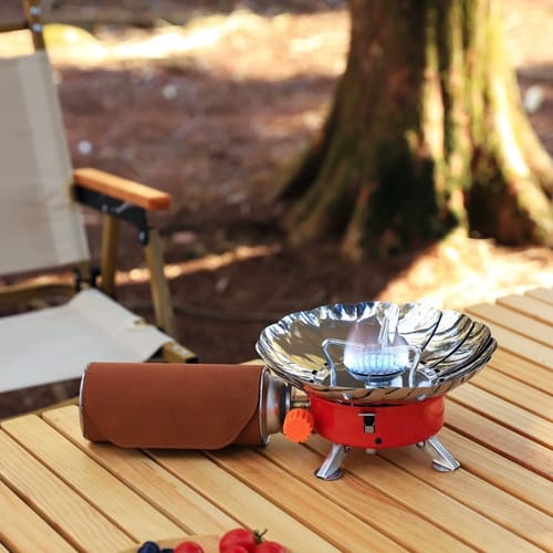 পোর্টেবল ক্যাম্পিং গ্যাস স্টোভ-গোলাকার (Outdoor Mini Cooking Stove-Round) 