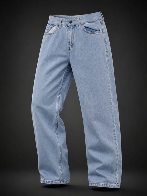 Man's White Baggy Pant
