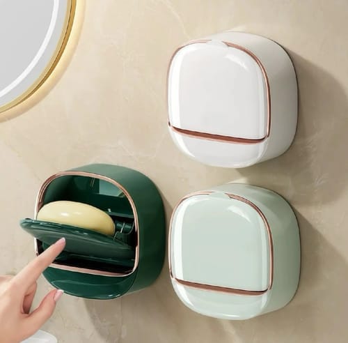 Wall Mounted Luxury Soap Holder with Drain Tray