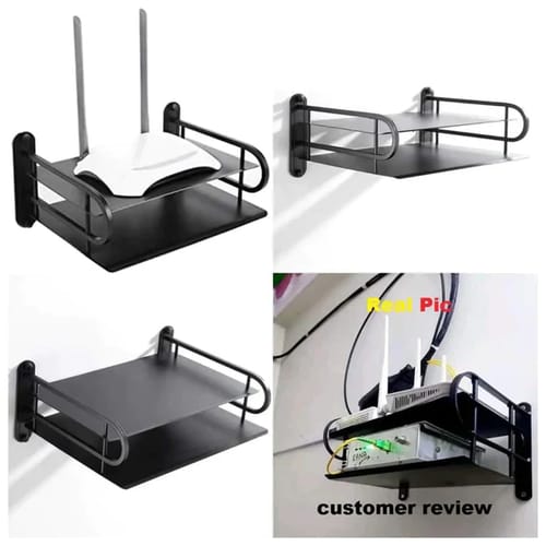 Wall Mounted WiFi Router & ONU Stand (Metal)
