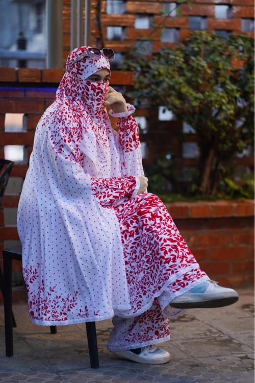 Plazo Khimar Set-218