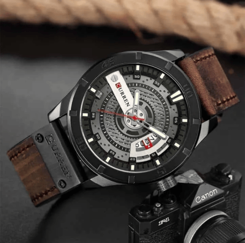⌚ Curren Inspired CN8301 Luxury Sports Watch – Brown Leather Strap (Special Offer)