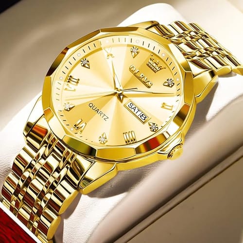 OLEVS 9931 Watches Diamond Business Dress Analog Quartz Stainless Steel watch