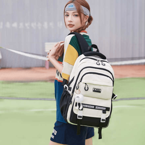 Academy Style School Bag Book Bag Lightweight College Student Backpack