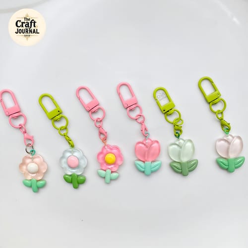 Flower Charm Keychain