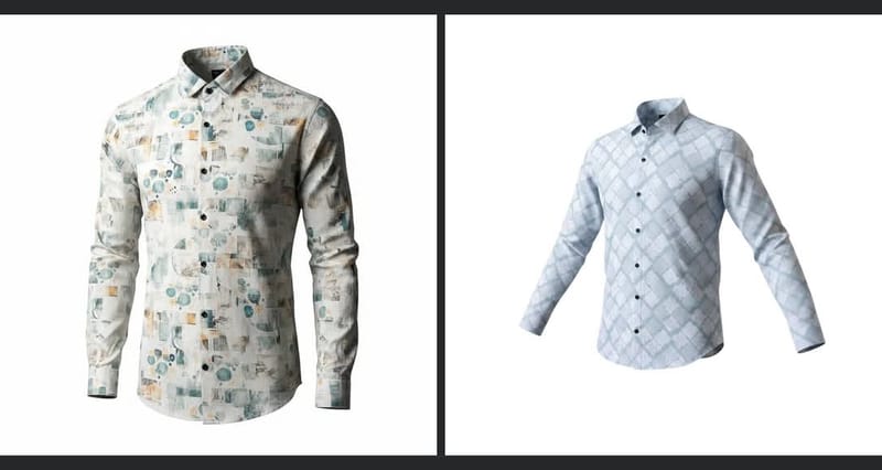 2 Pics Sleeve Shirt