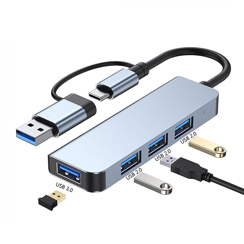 Notebook Type-C Expansion Dock Dual-Head Hub