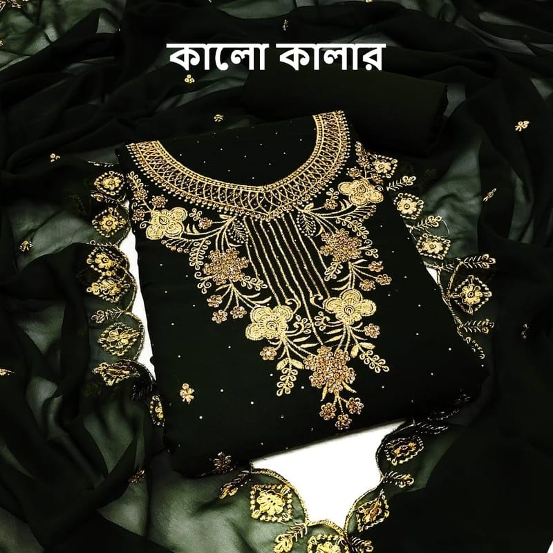 Georgette Embroidery Four Piece