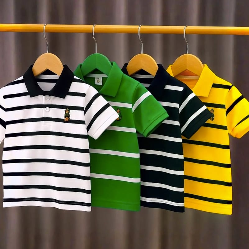 Premium Stripe Polo Combo #01