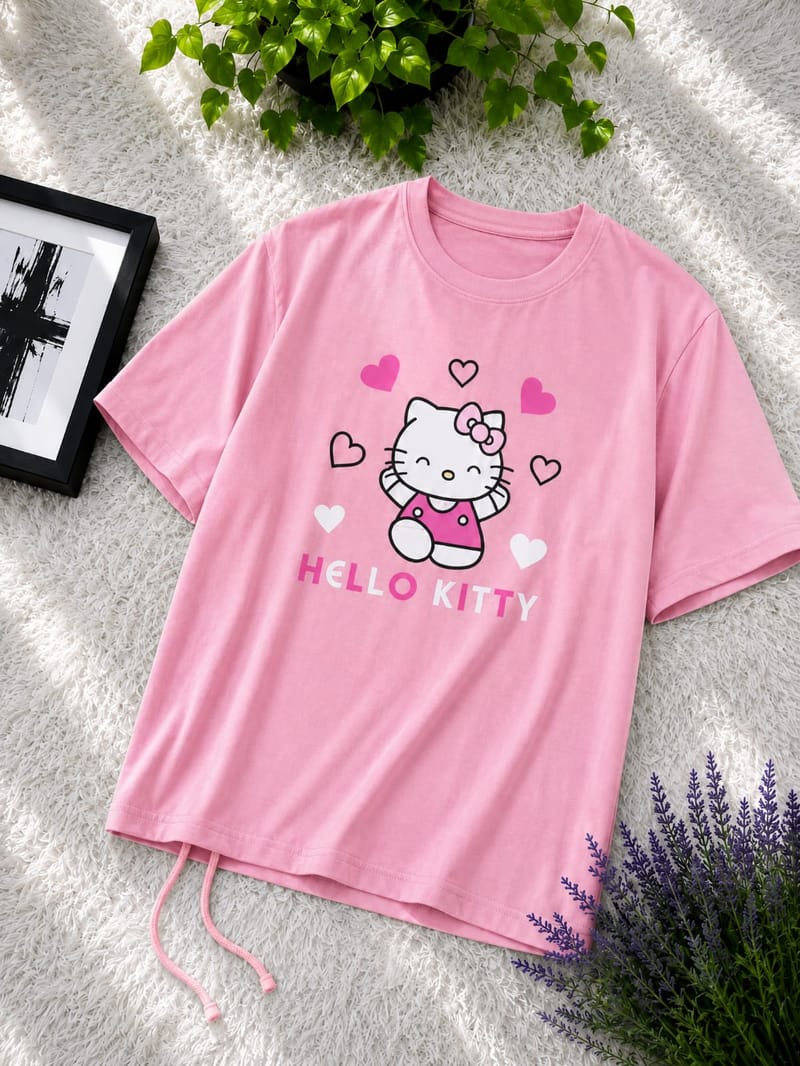 Ladies Drop Shoulder Tshirt-Combo(Classic)-5Pcs
