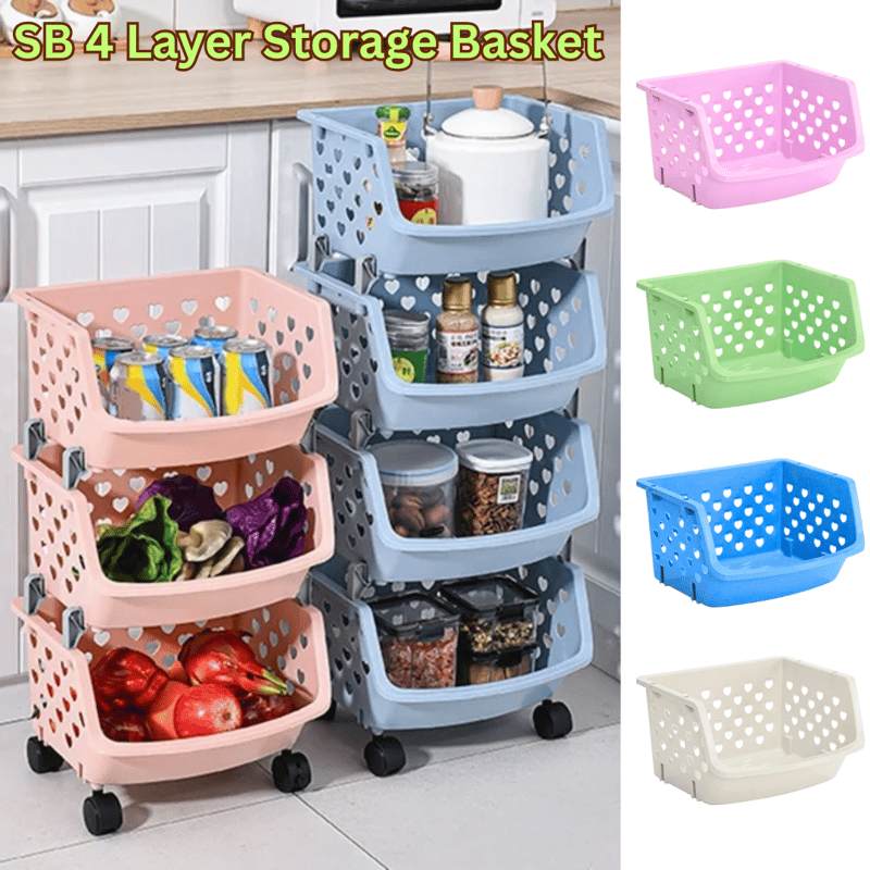 4 Layer MultiPurpose Vegetable Rack