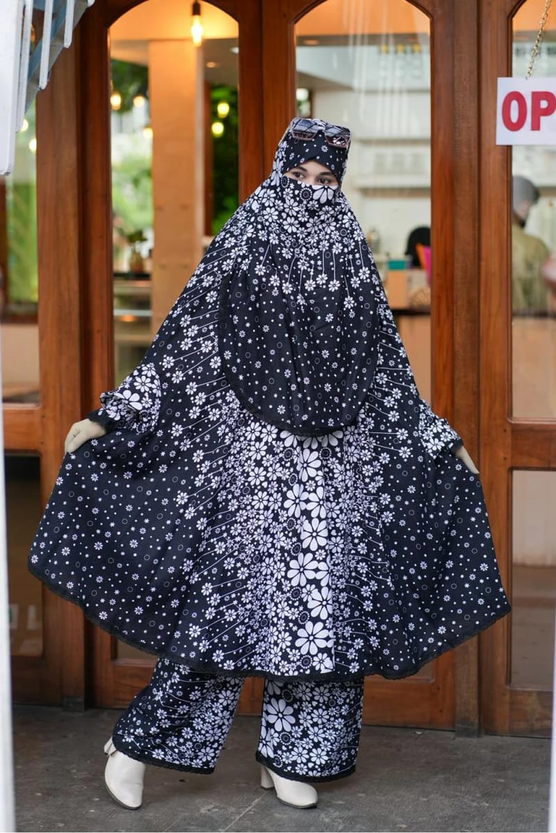 Plazo Khimar Set-207