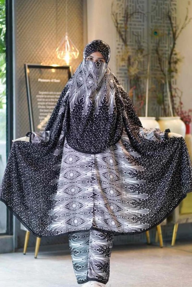 Plazo Khimar Set-215