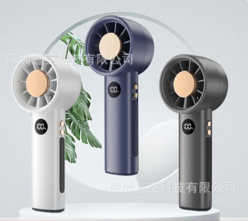 FZM-05 Digital High Speed Portable Rechargeable Hand Fan | 100 Speed Levels | LED Digital Display | USB Rechargeable