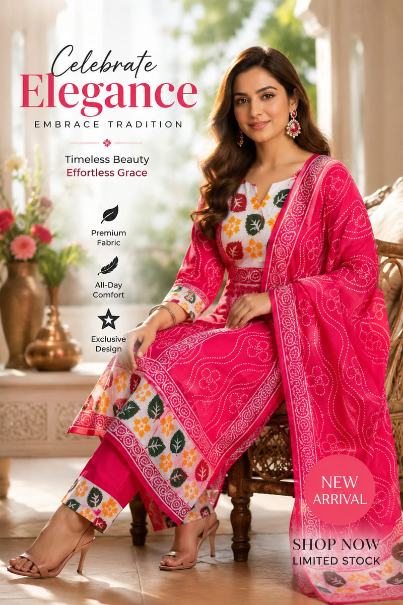 Style in Strokes – Batik Three Piece