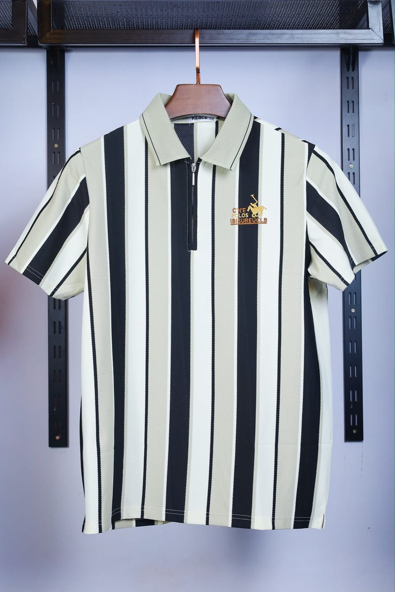 Stripe Polo T-Shirt