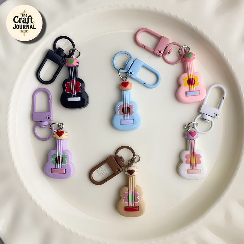 Mini Guitar Keychain