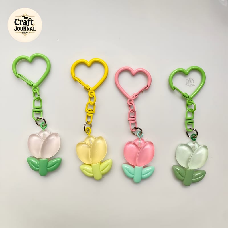 Tulip Charm Keychain
