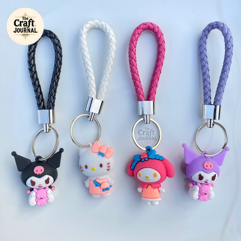 Sanrio Character Braided Keychain